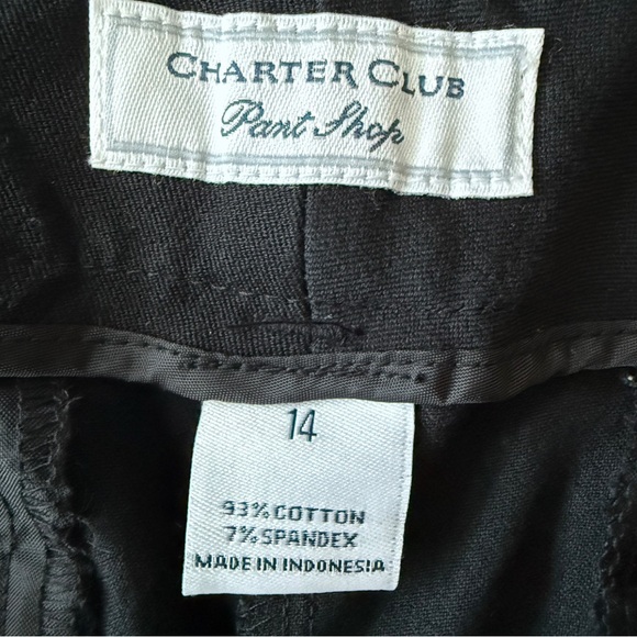 Charter Club Women's Black Chinos - Picture 5 of 6